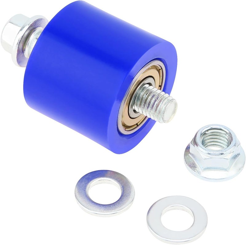 Windance 2Pcs 8mm Chain Tensioner Guide Wheel, Drive Chain Pulley Roller for Dirt Pit Bikes Street Bikes Motorcycles ATV Off Road (Blue) - Image 3